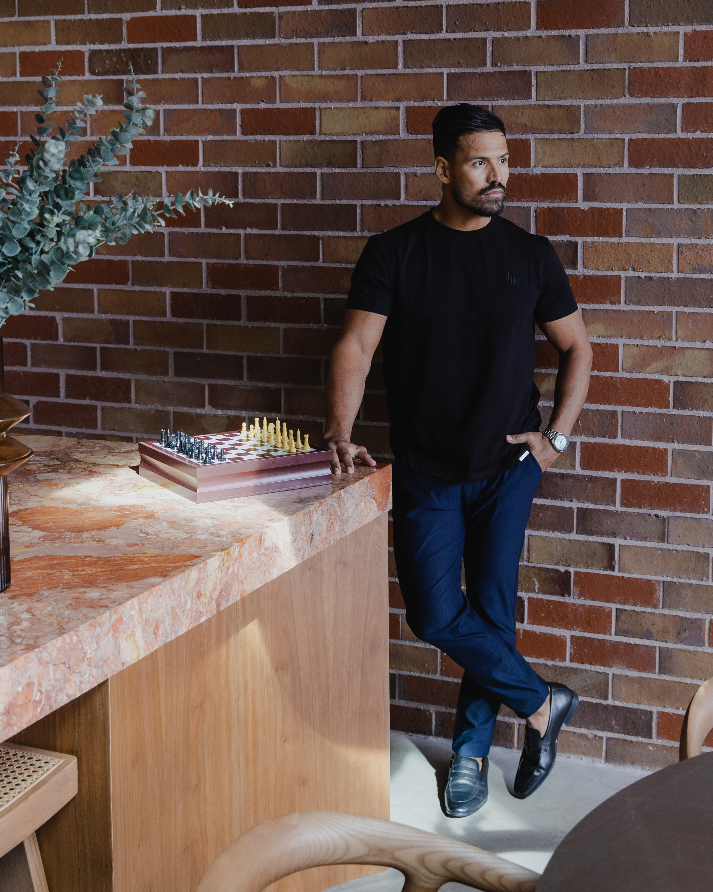 Chinos bleu marine coupe slim