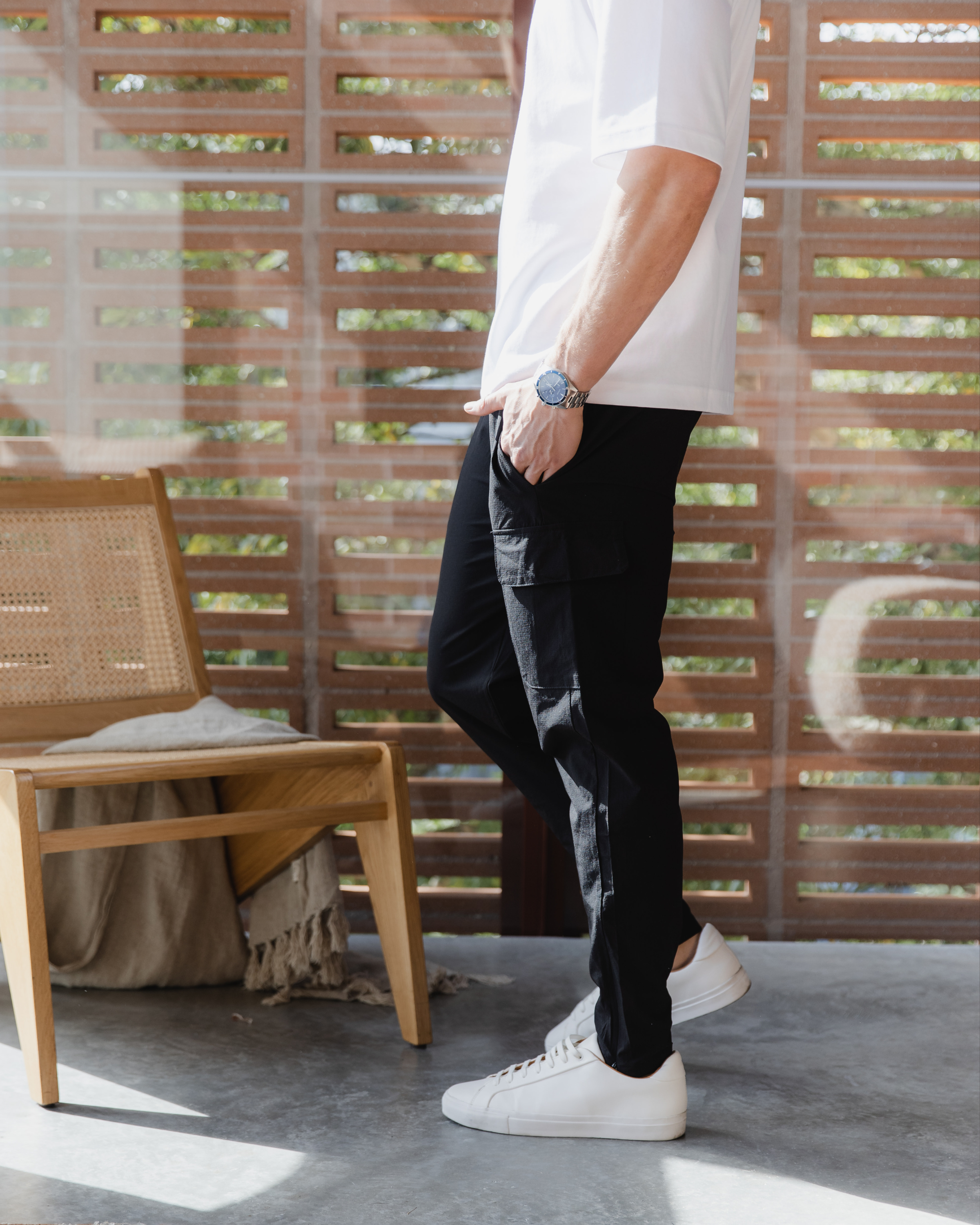 Pantalons cargo noirs - élégants et durables