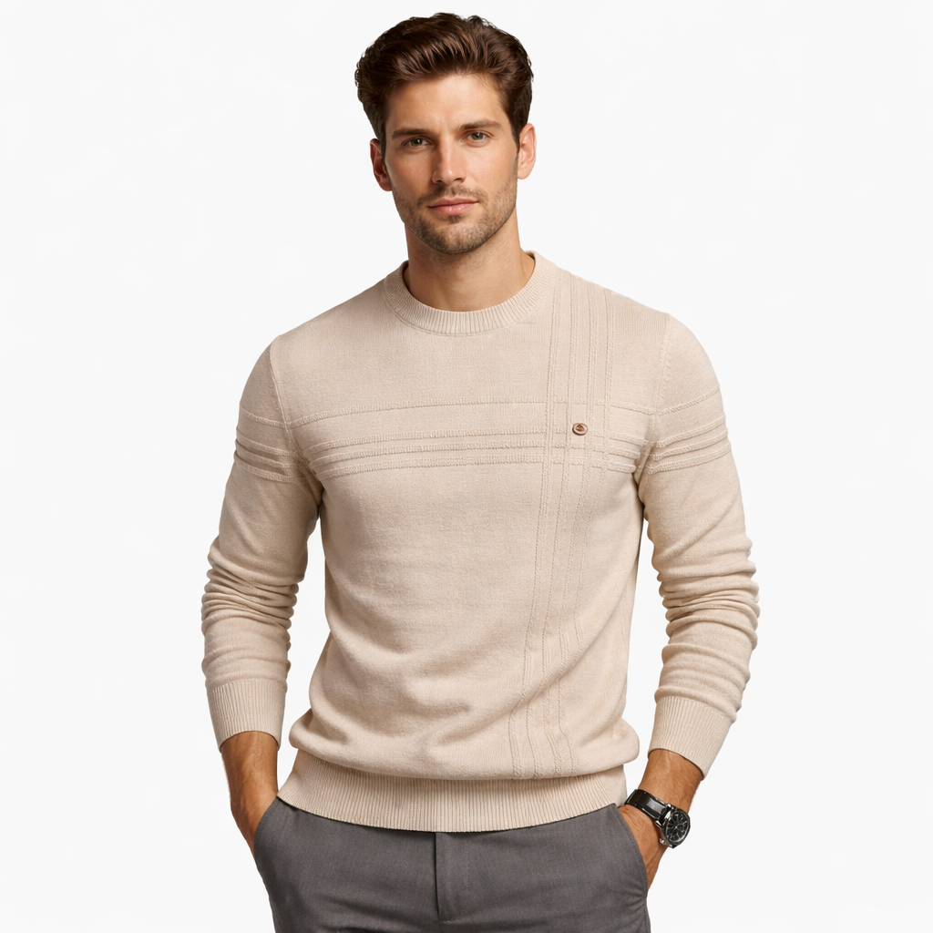 Pull homme VITTORE à motif à carreaux