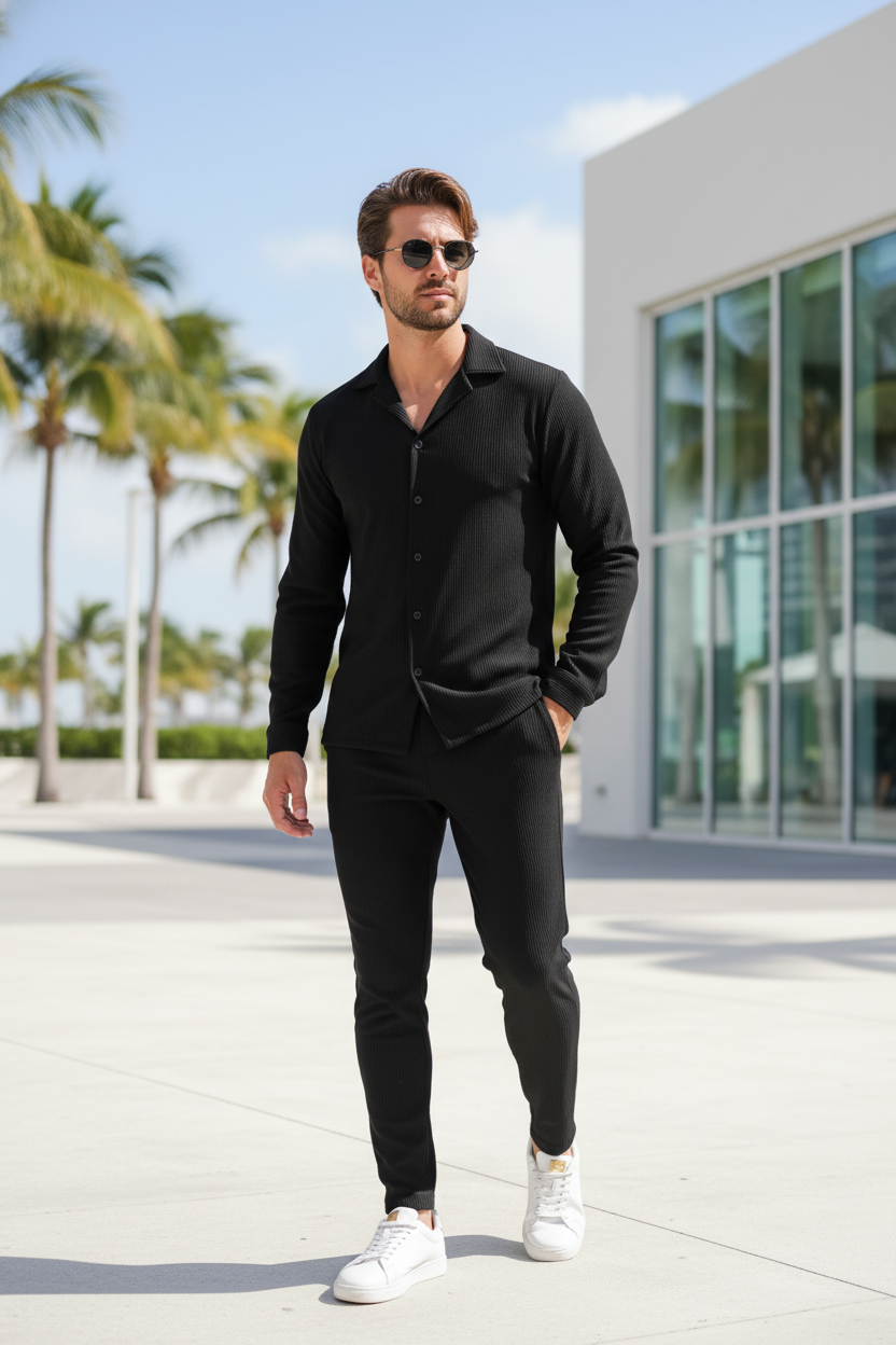 ZERON Ensemble Deux Pièces de Luxe