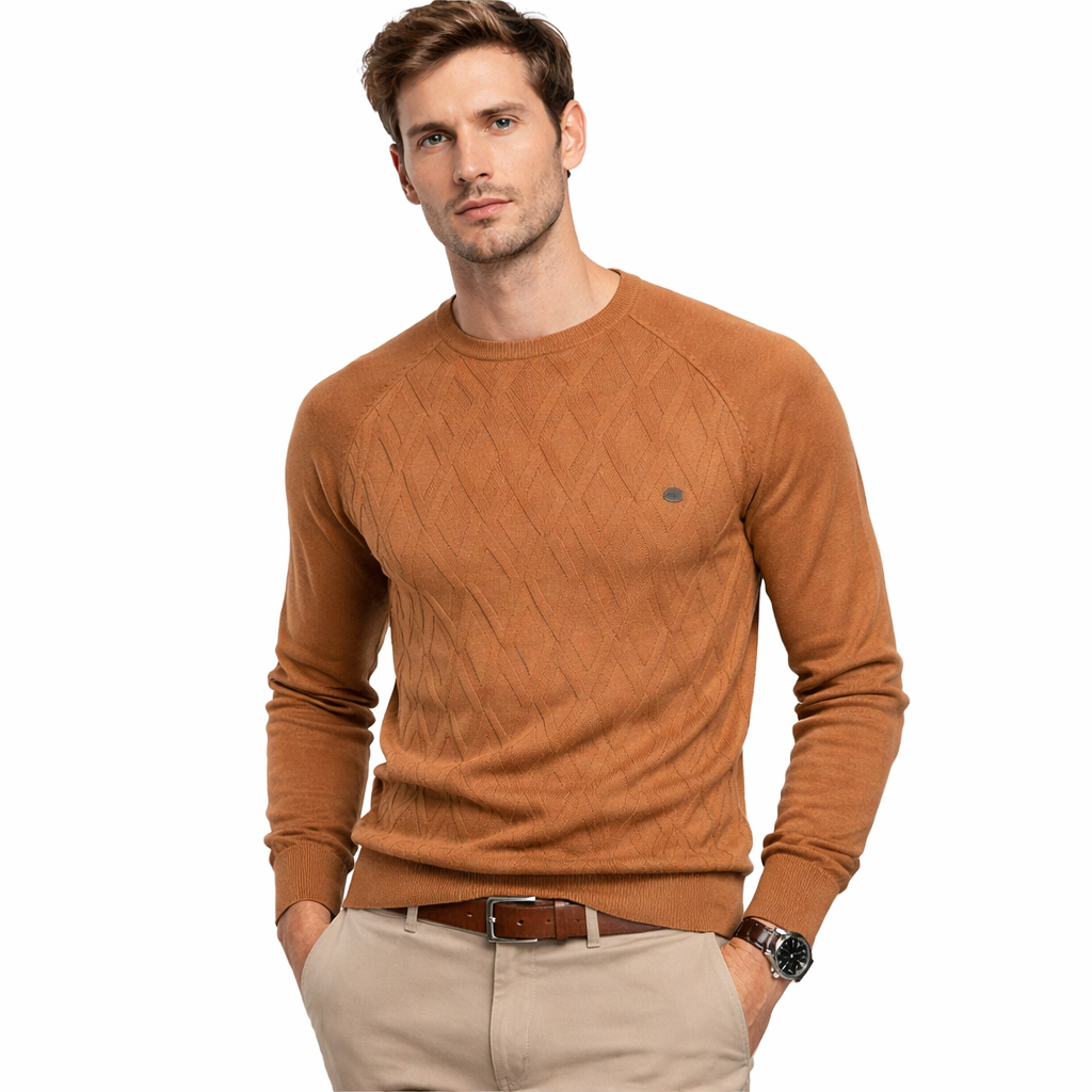 Pull homme LUXEN orné d’un élégant motif à losanges