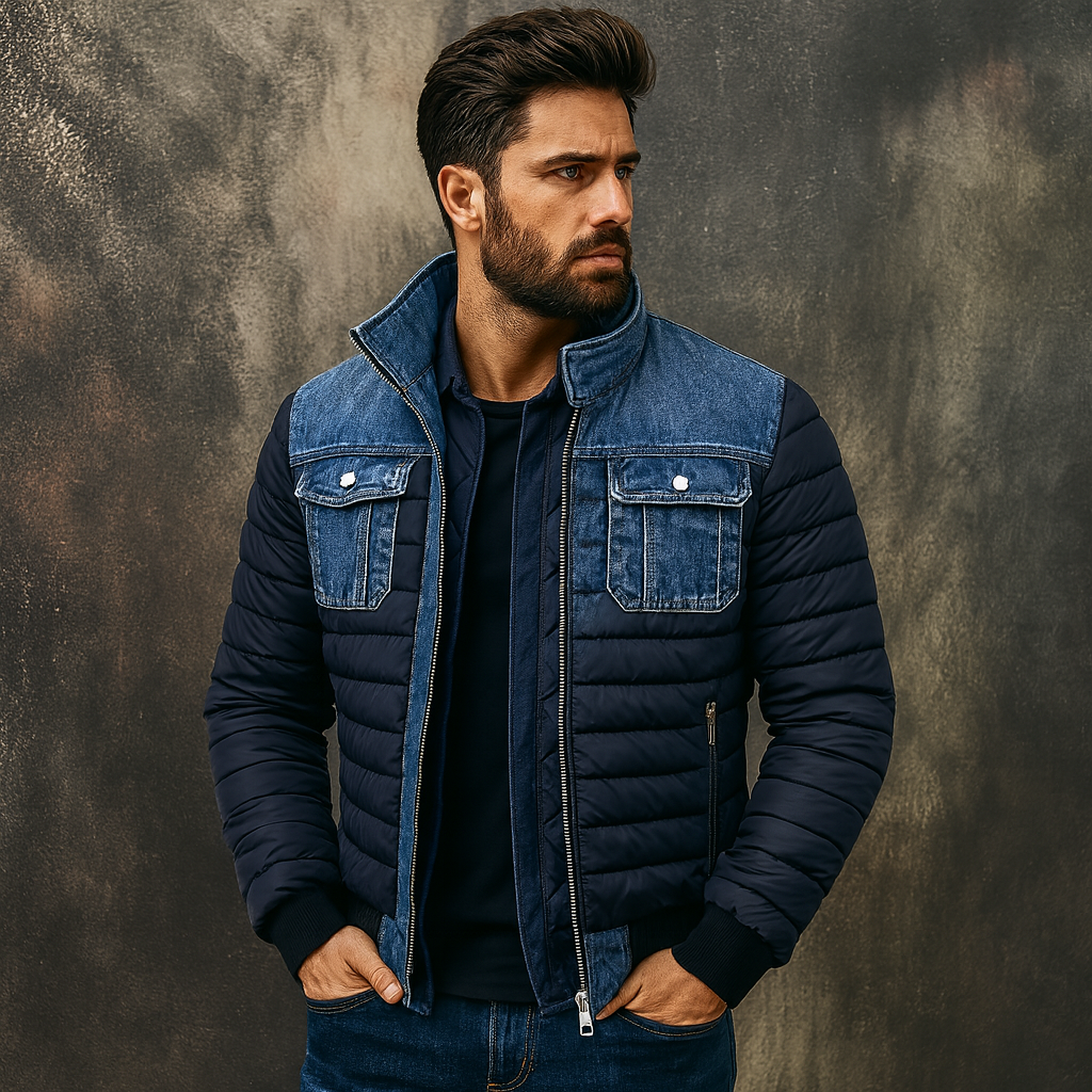 VELO Doudoune en Denim