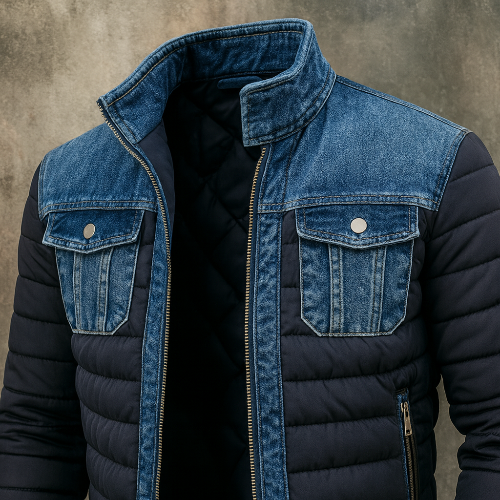 VELO Doudoune en Denim