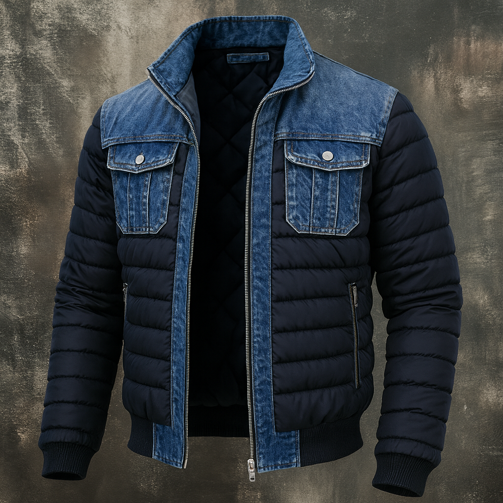 VELO Doudoune en Denim