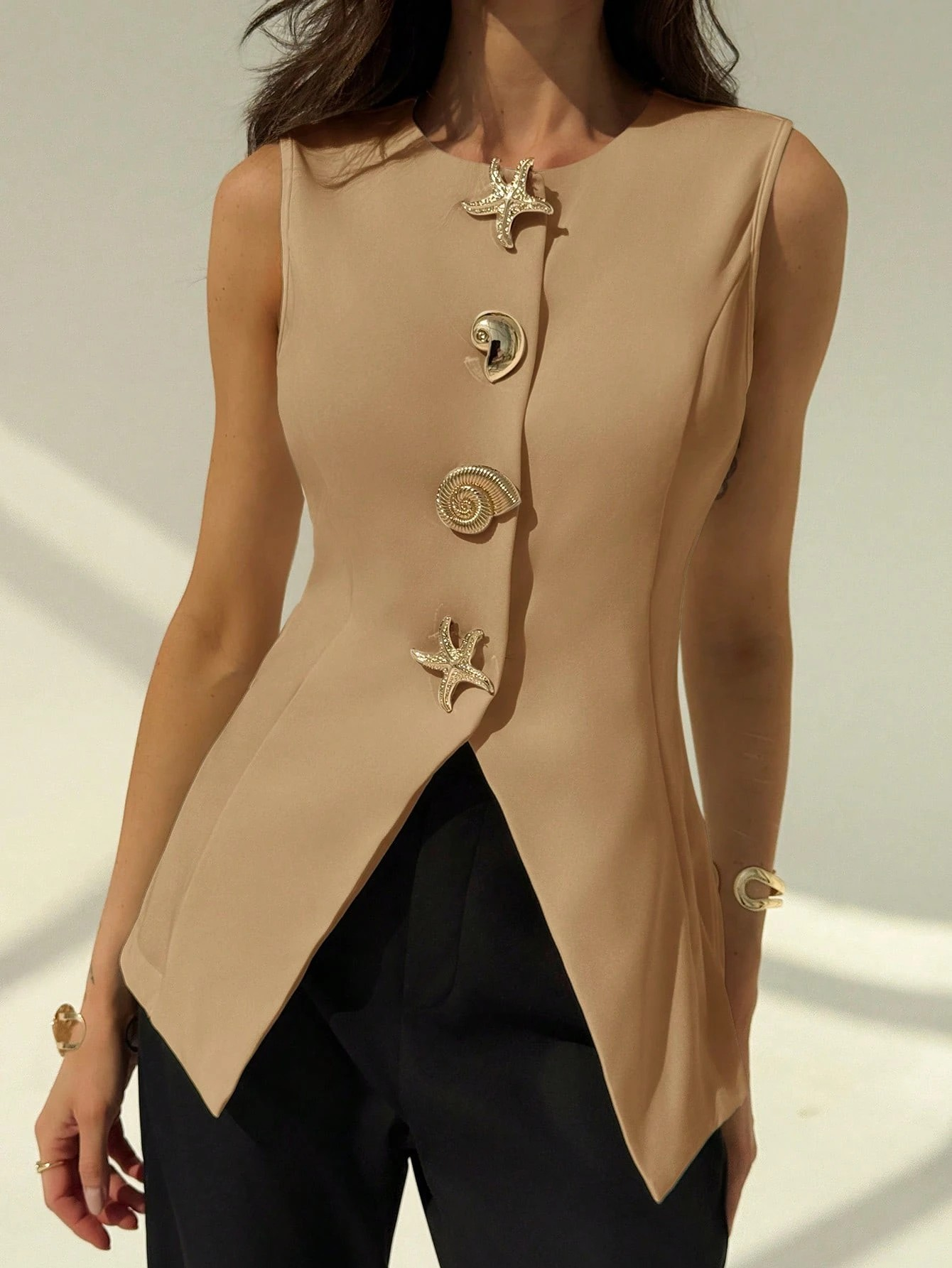 Blazer ESSENZA avec Détails Métalliques