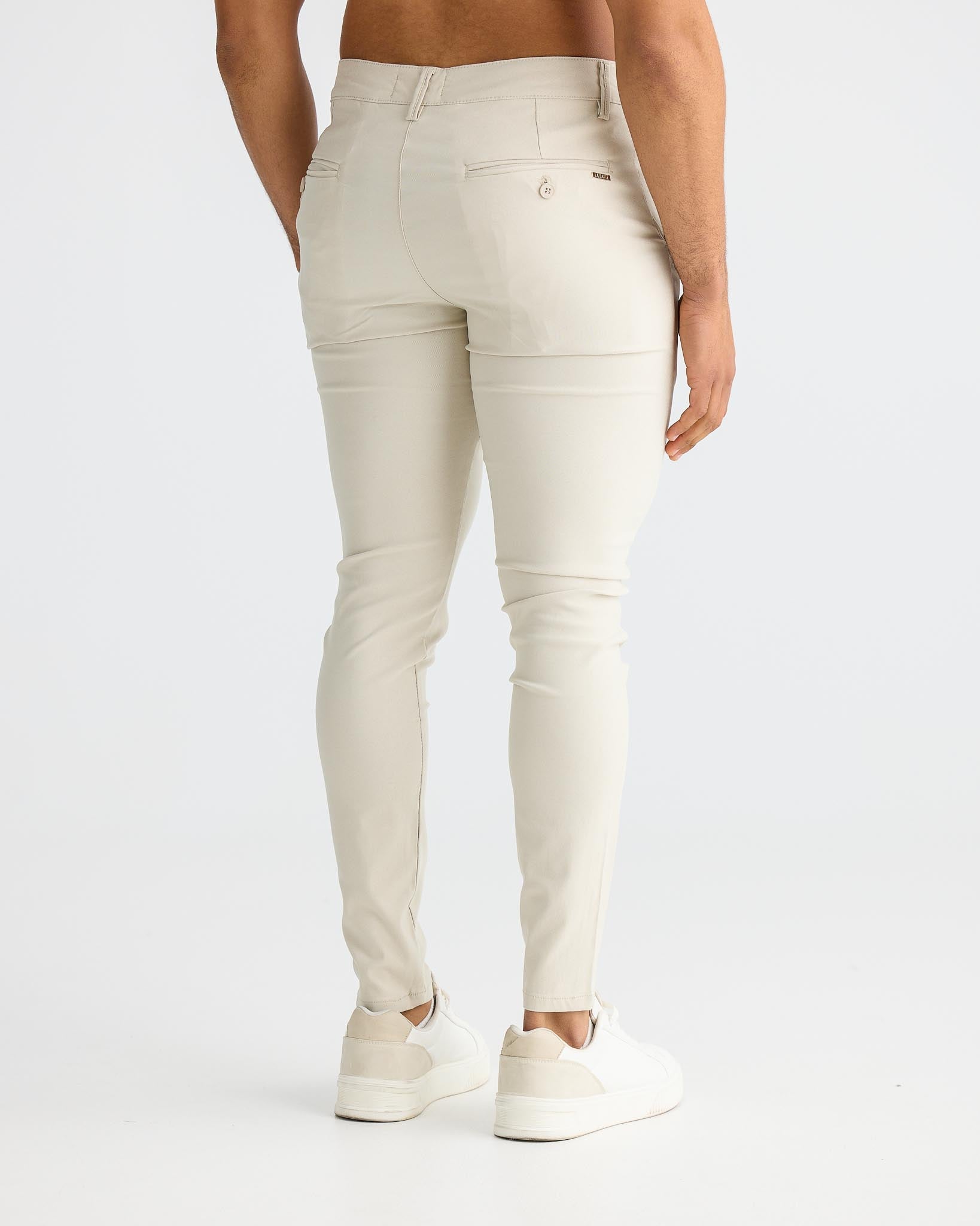 Chinos à coupe skinny couleur sable