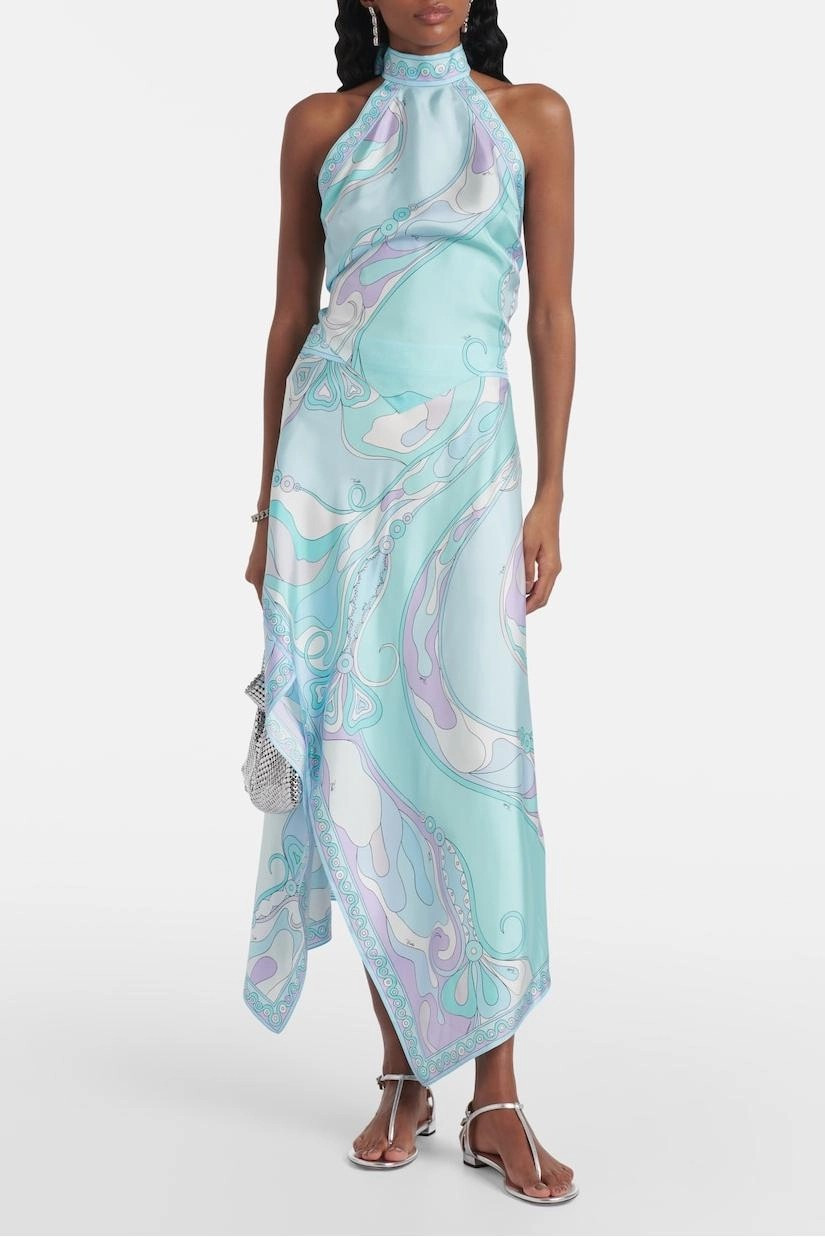 MIRAGE Top en satin et ensemble Midirok