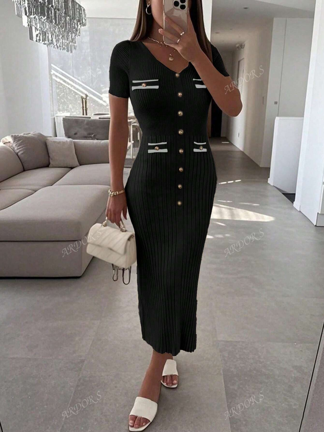 Robe Élégante en Maille VELINE