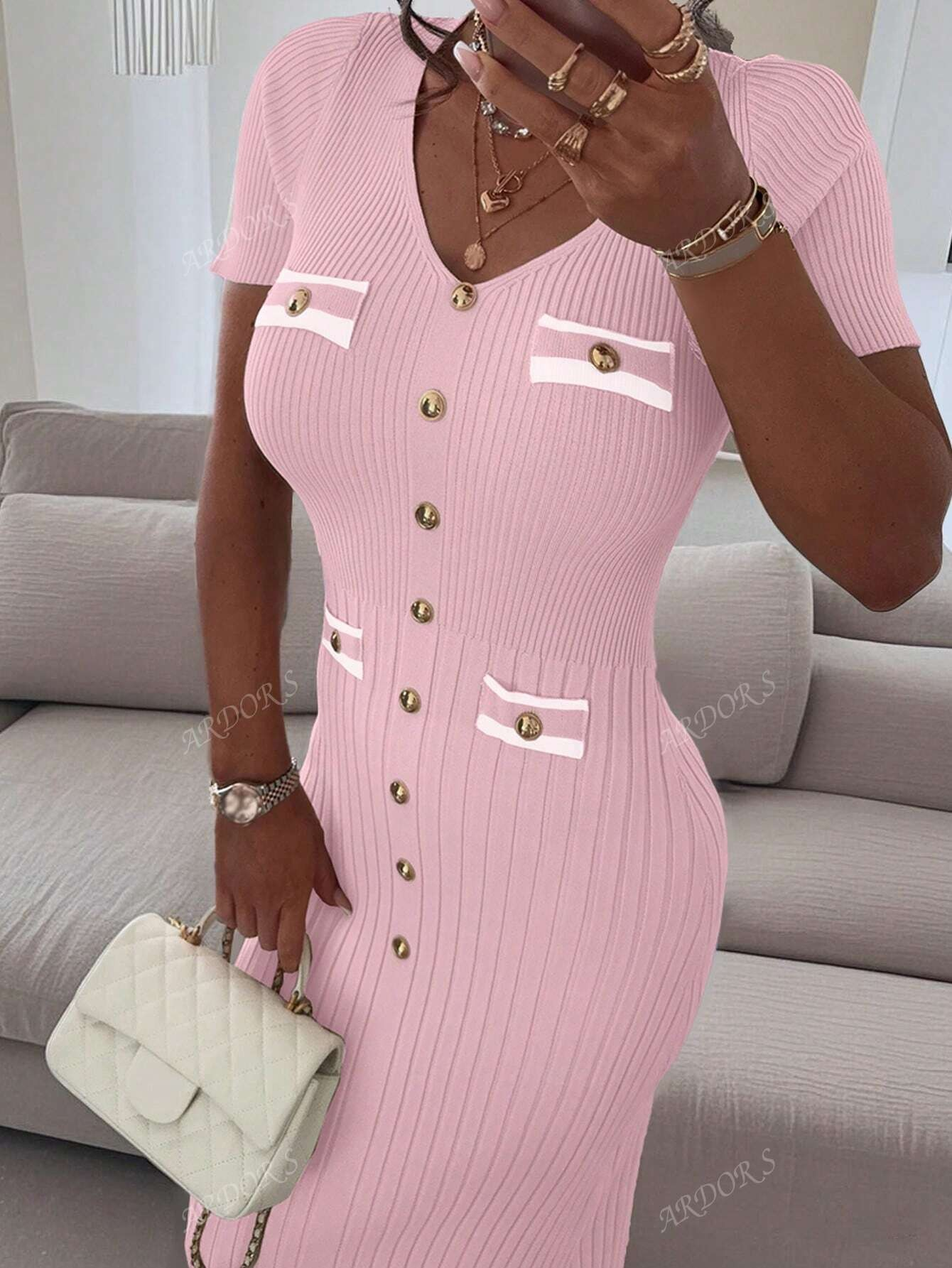 Robe Élégante en Maille VELINE