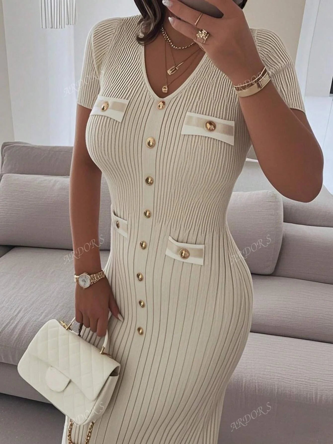 Robe Élégante en Maille VELINE