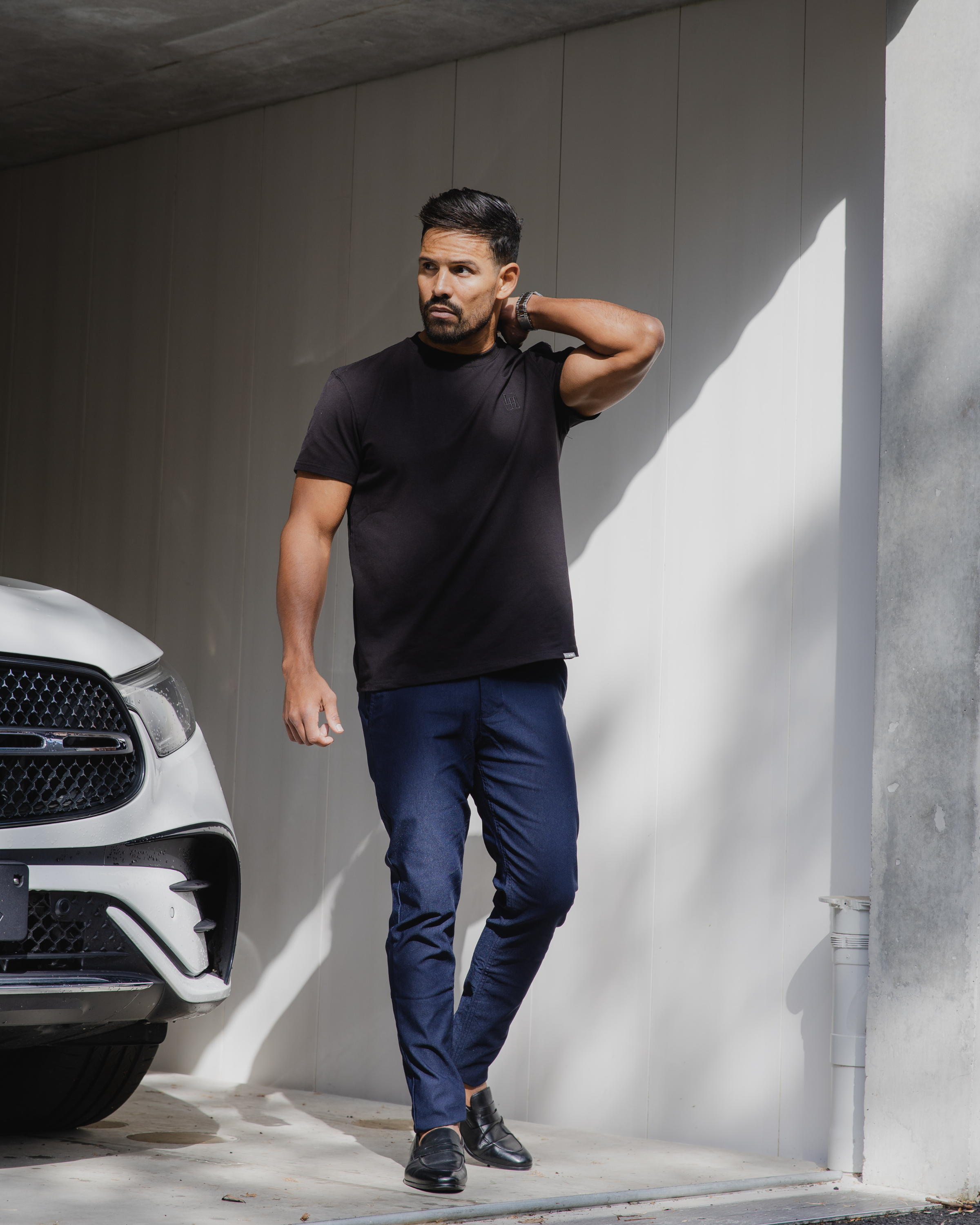 Chinos bleu marine coupe slim