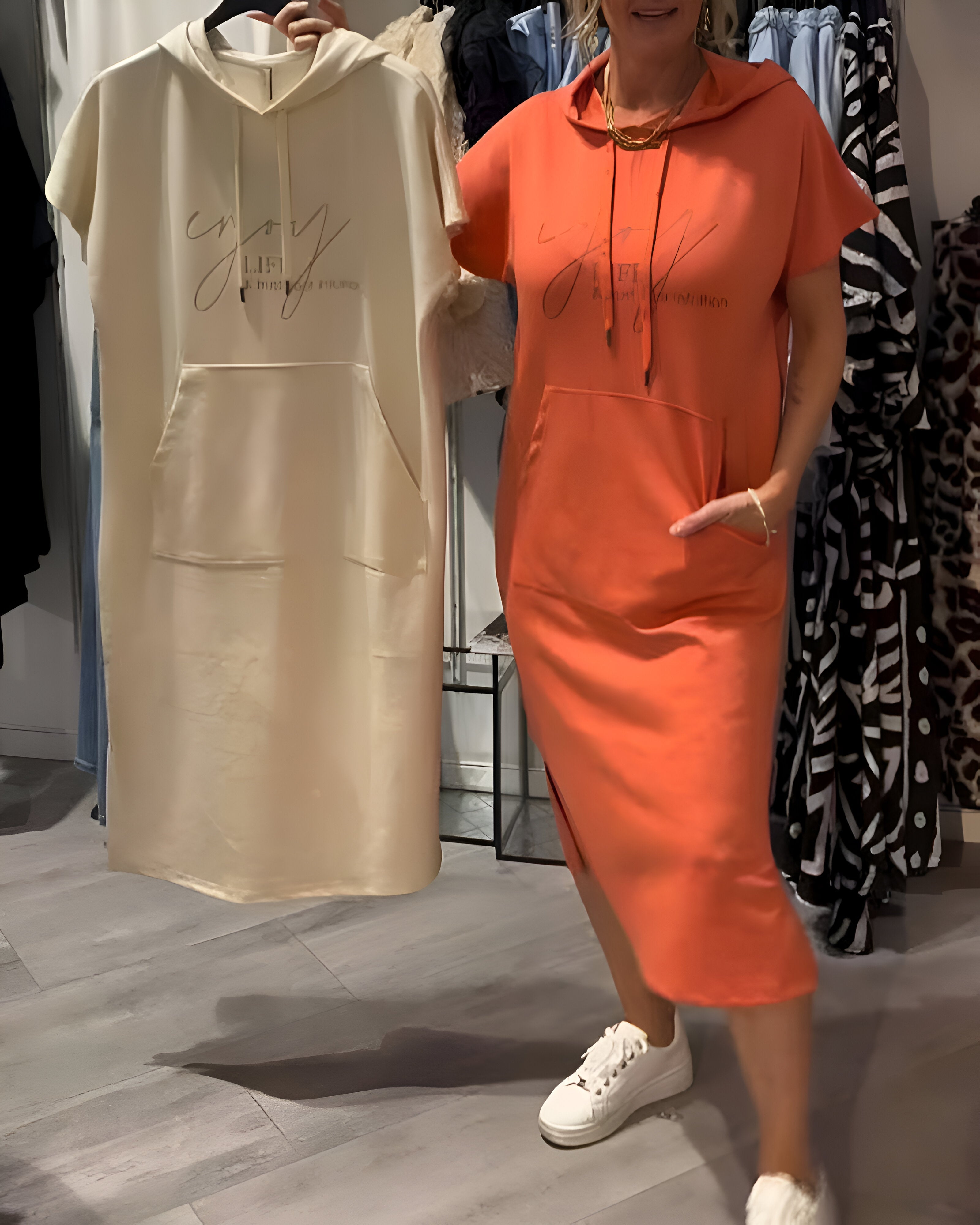 ENJOY Robe à capuche oversize