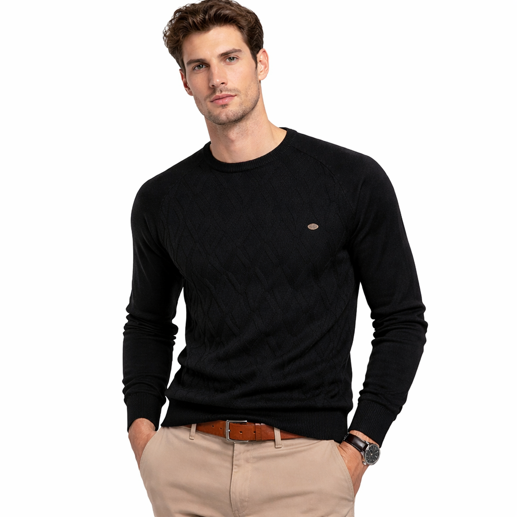 Pull homme LUXEN orné d’un élégant motif à losanges