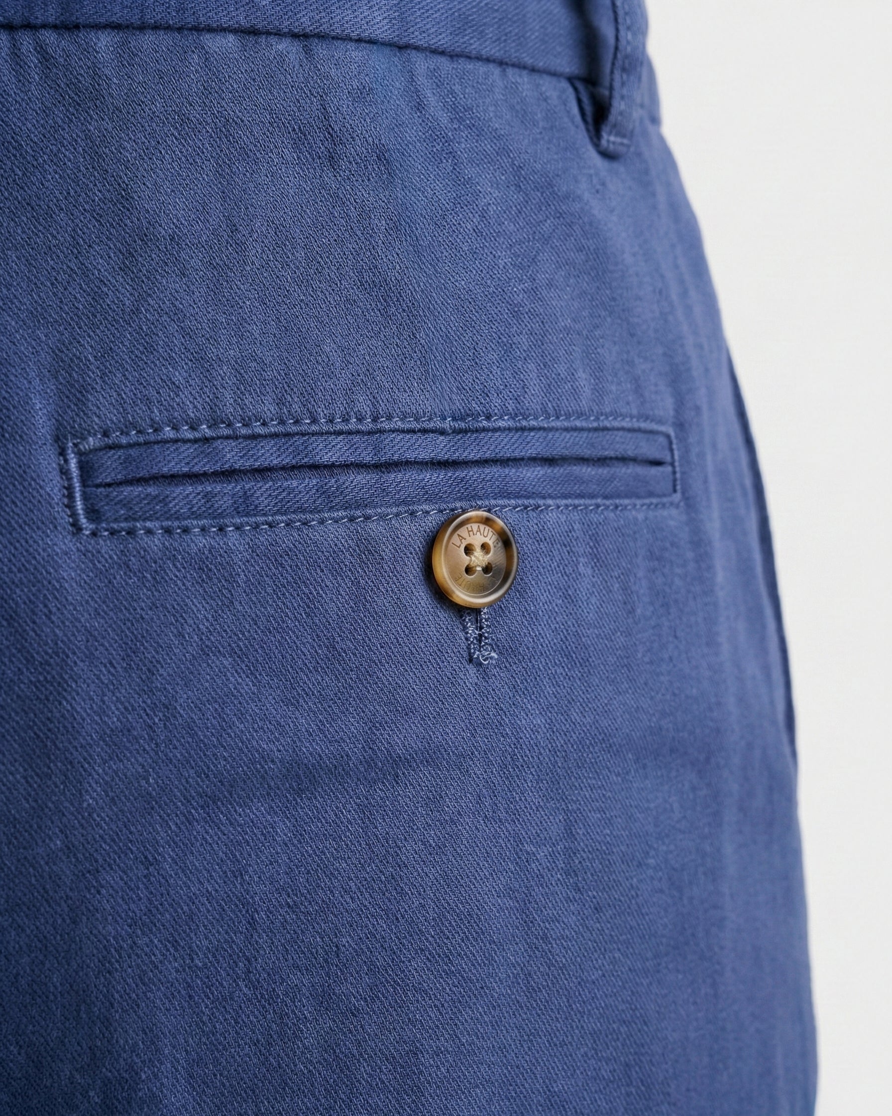 Pantalon en lin bleu marine - léger et respirant