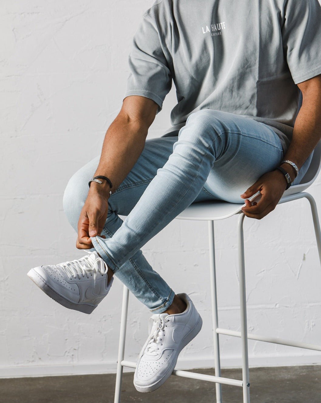Jean skinny bleu clair - denim coupe slim, élégant et confortable pour un style quotidien