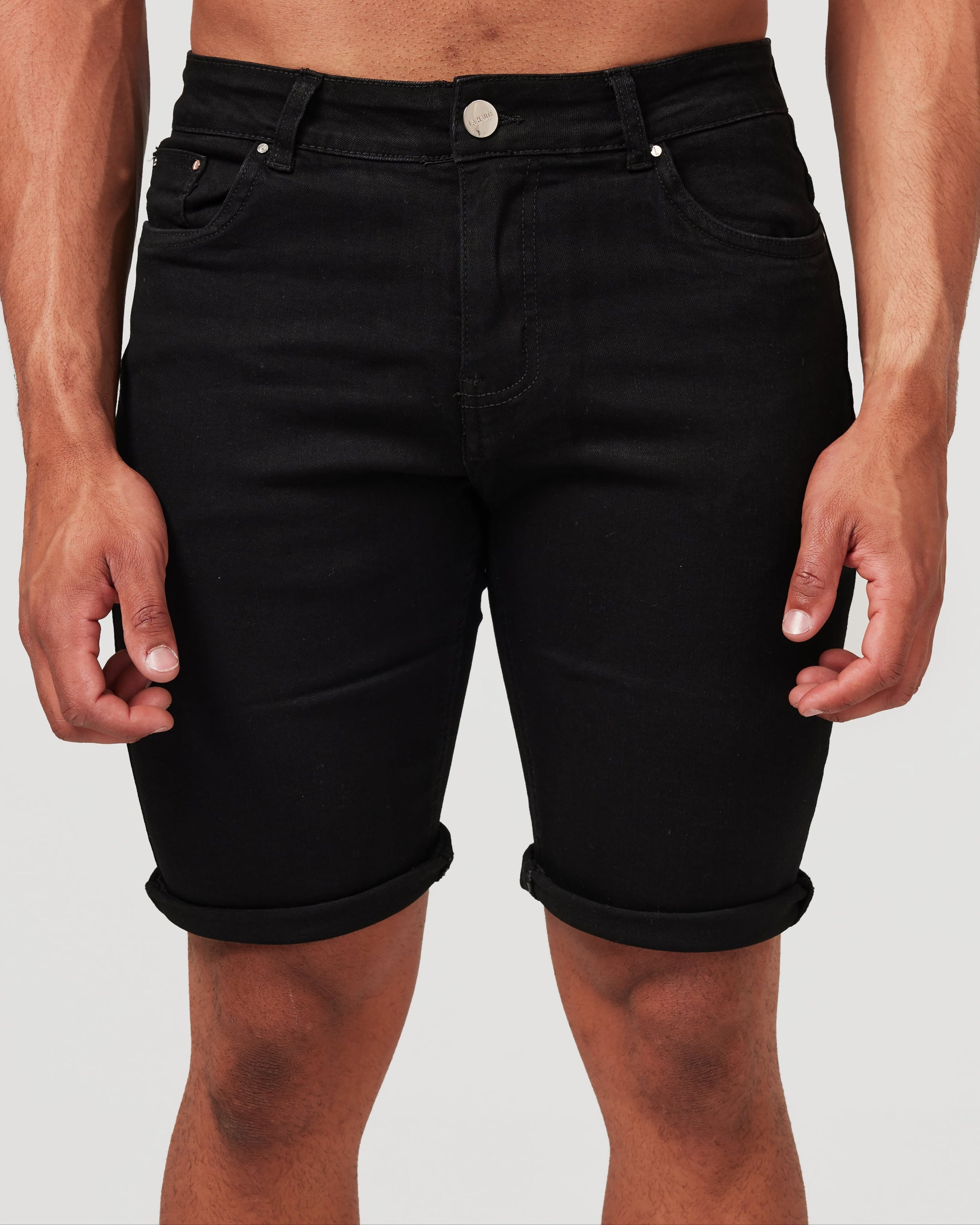 Shorts en denim noir profond — un style intemporel pour un confort au quotidien