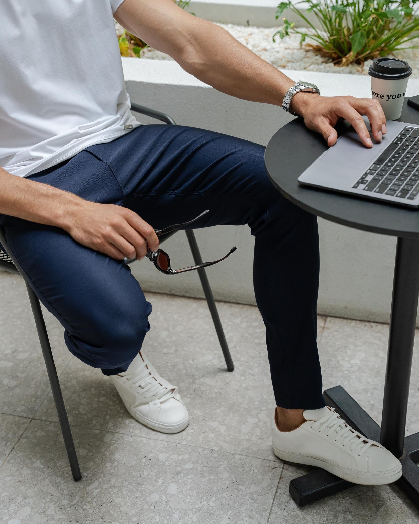 Chinos bleu marine coupe slim