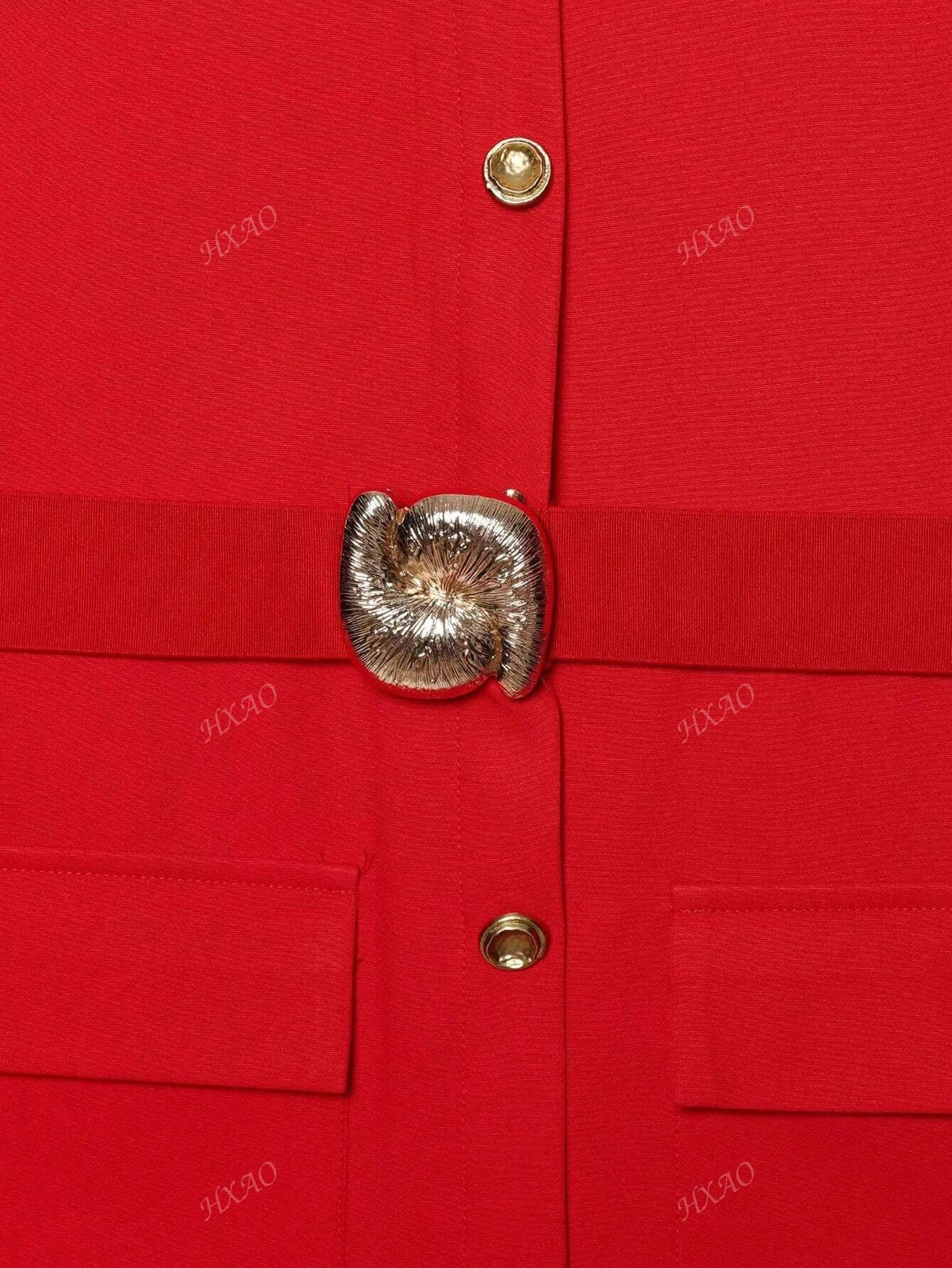 Robe Midi MIRELLA avec Ceinture et Boutons