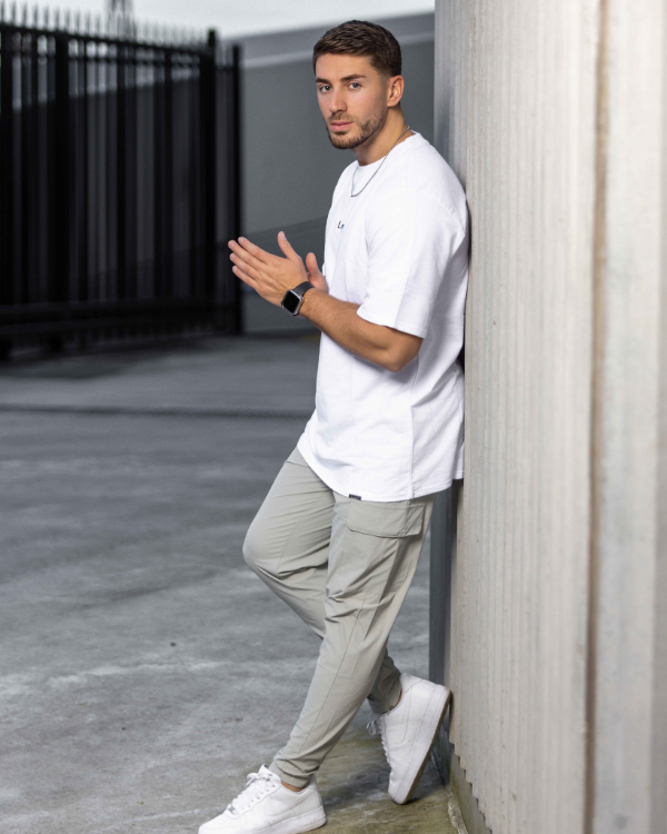 Pantalon jogger cargo pierre - durable et confortable, avec poches pratiques.