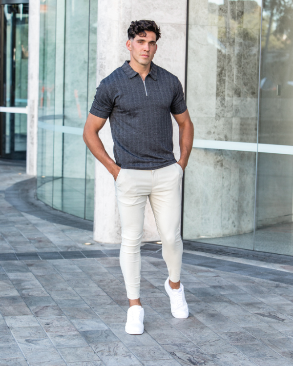 Chinos à coupe skinny couleur sable