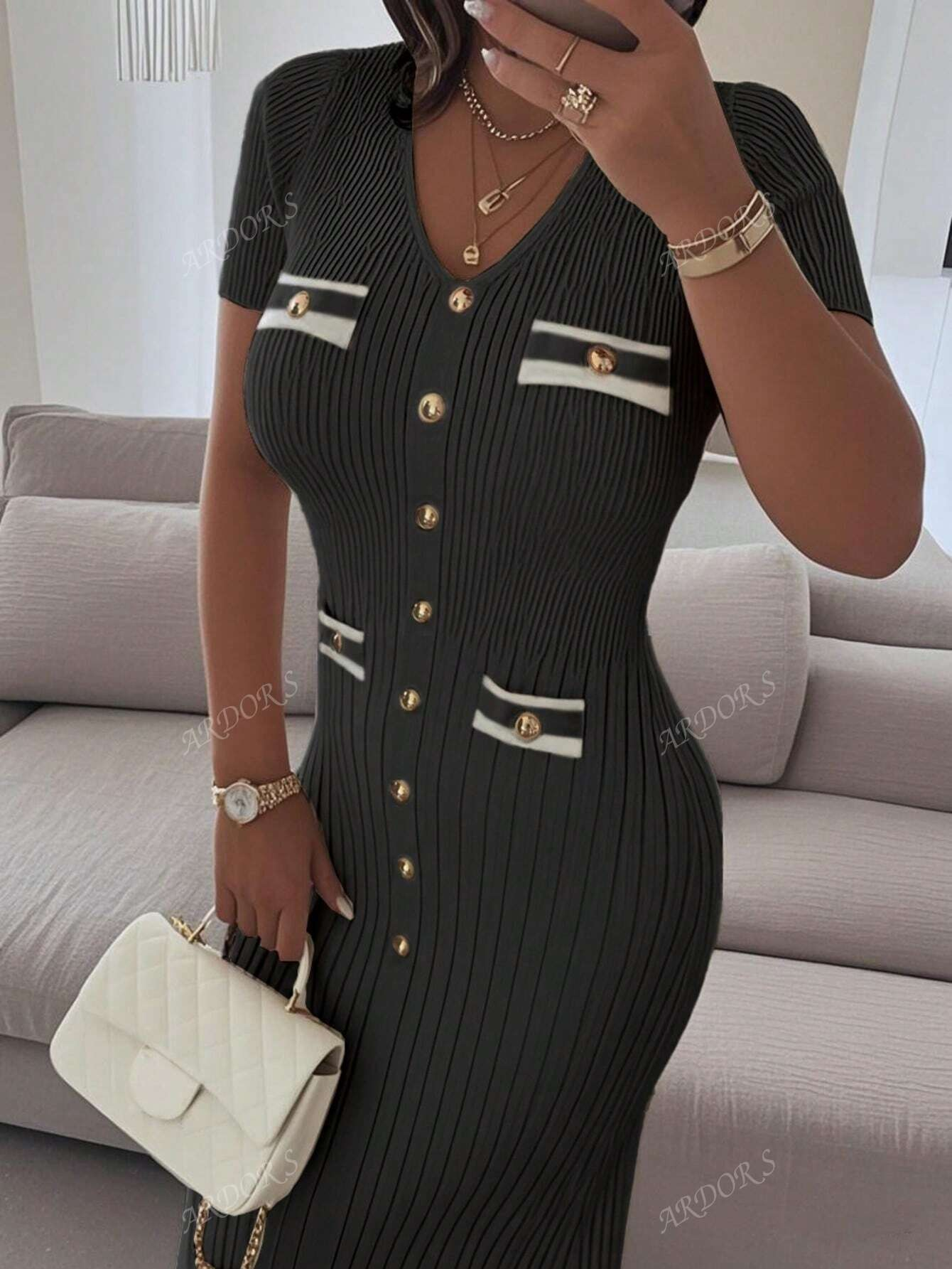 Robe Élégante en Maille VELINE