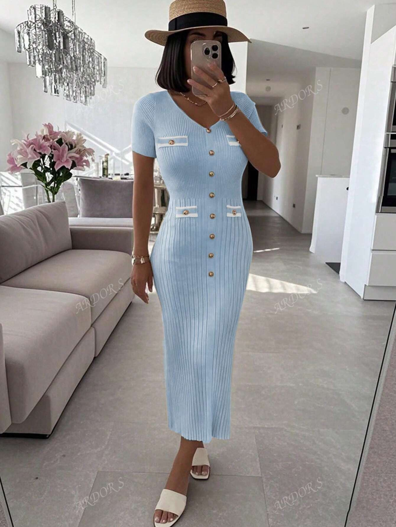 Robe Élégante en Maille VELINE