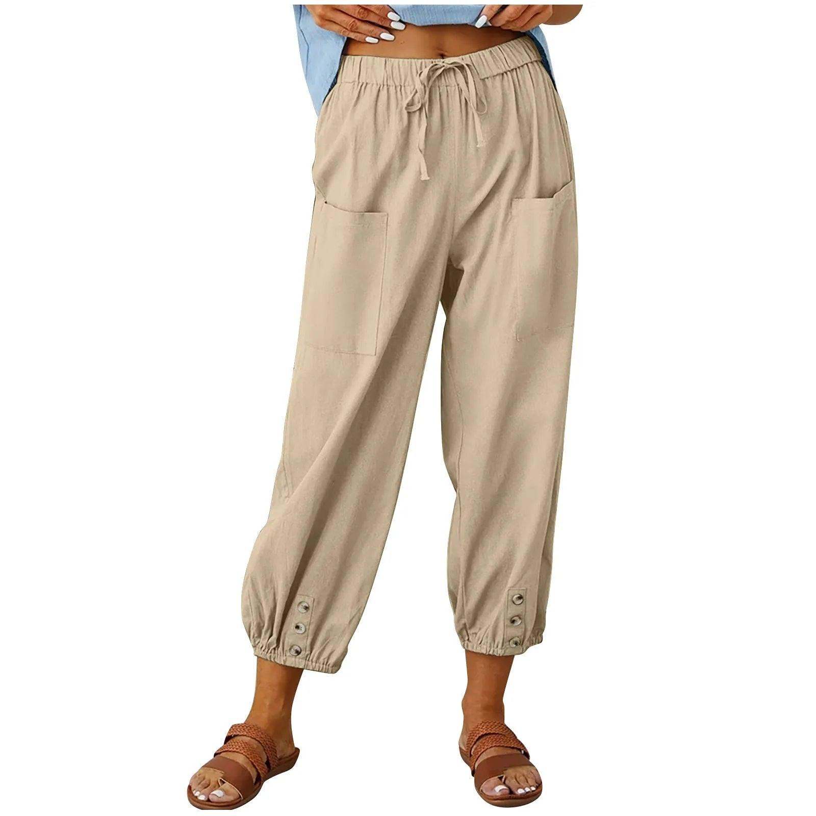 Pantalon droit à jambes larges LUMINA